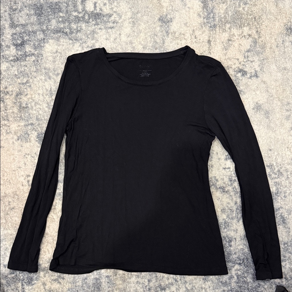 Classic Black Long Sleeve Top